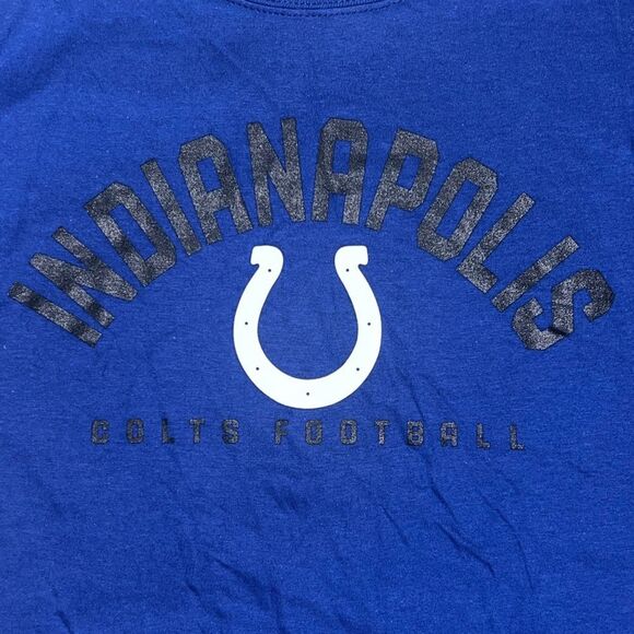 NFL Women's Indianapolis Colts Long Sleeve T-Shirt Blue Horseshoe Small NWT - Picture 5 of 8